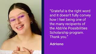 Celebrating 5 years of the AbbVie Possibilities Scholarship [upl. by Fem]