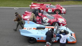 2016 Goodwood 74th Members Meeting  those magnificent Porsche 917 [upl. by Einhpets]