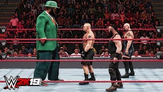 WWE 2K19 Giant Hornswoggle vs Mini Brock Lesnar Mini Big Show amp Braun Strowman [upl. by Ateval818]