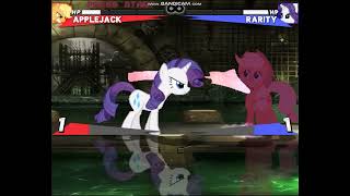 APPLEJACK VS RARITY  EPIC MY LITTLE PONY BATTLE [upl. by Juxon]