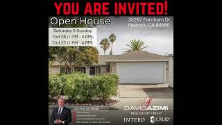 35267 Farnham Dr Newark CA 94560  🏡 Open House⠀ [upl. by Gievlos]