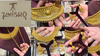 Tanishq latest gold choker necklace set designs with weight and price  gold choker necklace price [upl. by Coombs505]