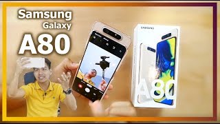 พรีวิว Samsung Galaxy A80 ชูมือขึ้นแล้วหมุนๆ ชูมือขึ้นโบกไปมา [upl. by Atnahsa]