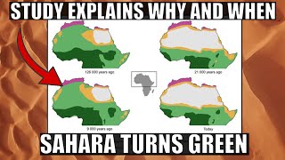 Study Explains Why Sahara Desert Turns Green Every 21000 Years [upl. by Gnat]