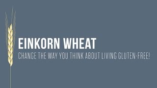 Einkorn Wheat Change the Way You Think About Living GlutenFree [upl. by Bobina]