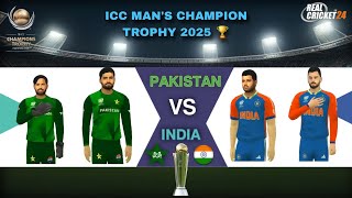 ICC MANS CHAMPION TROPHY 🏆 2025 PAKISTAN VS INDIA SHORT HIGHLIGHT GAMEPLAY MATCH 🤩🤩 [upl. by Neenad48]