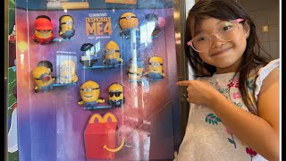 Despicable ME 4 Minions HAPPY Meal TOYS [upl. by Whale783]