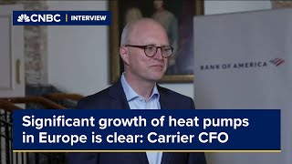 Significant growth of heat pumps in Europe is clear Carrier CFO [upl. by Marler]