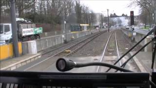 Straßenbahn Mülheim Führerstandsmitfahrt Linie 102 [upl. by Portland]