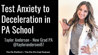 NonTraditional PA School Applicant and How to Handle Anxiety in PA School with Deceleration [upl. by Henryson]