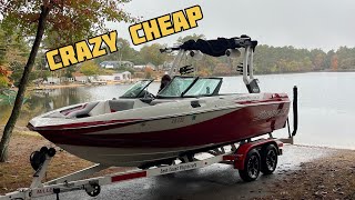 Buying the CHEAPEST wake boat in the USA [upl. by Townie419]