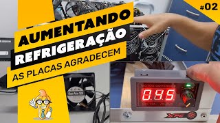 ⛏️👍🏻AUMENTANDO A REFRIGERAÇÃO DA RIG  Fans com controladora 02 [upl. by Morey]