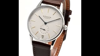 Nomos Orion Datum mit Glasboden Ref380 FM10490 [upl. by Nerrak]