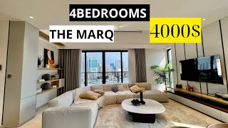 REVIEW CĂN HỘ THE MARQ 4PN NỘI THẤT SIÊU ĐẸP CHO THUÊ 100TRTHÁNG [upl. by Burkitt]