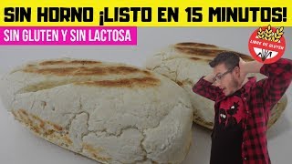 PAN SIN GLUTEN hecho a la sartén receta paso a paso SIN HORNO [upl. by Calvinna]