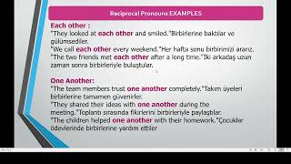 Reciprocal pronouns [upl. by Noitna]