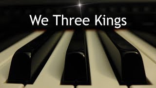 We Three Kings Karaoke with Lyrics Instrumental  We three Kings  Christmas Carol amp Song [upl. by Tippets985]