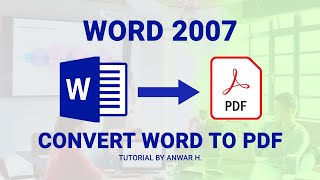 MS Word 2007 to PDF Bangla Tutorial  Word 2007 to PDF Converter  How To Save As PDF Office 2007 [upl. by Senskell]