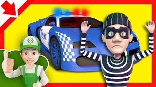 Police Car for children Cartoon about Police car Police car race for children Cars Police for kids [upl. by Faruq]