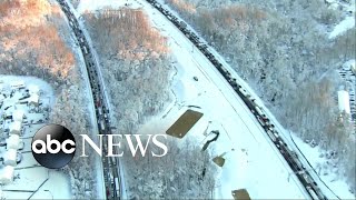 Travelers stranded as massive winter storm hits MidAtlantic [upl. by Hui]