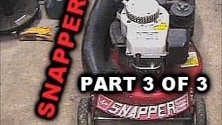 Snapper Mower Drive Axel Replacement PART 3 OF 3 model 214X1PR [upl. by Sheryl]