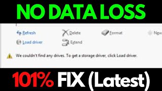 Fix We couldnt find any drives to get a storage driver click Load driver  Windows 781011 [upl. by Eittap]