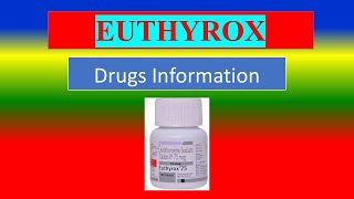 EUTHYROX  treat hypothyroidism  Generic Name  Brand Names How to use Precautions Side Effects [upl. by Aryn111]