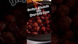 Crockpot Meatballs with Grape Jelly Sauce [upl. by Elttil]