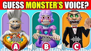 Guess The MONSTER By VOICE  Roblox Escape Scary Obby Games  Miss Anitron Papa Pizza Mr Funny [upl. by Opportuna64]