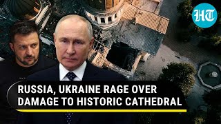 Incompetent Russia Blames Ukraine As Missiles Hit Historic Odessa Church Kyiv Seethes [upl. by Rennane389]