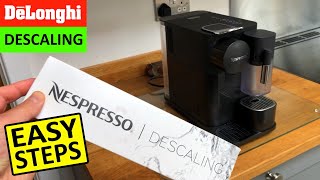 How to descale DeLonghi Nespresso Lattissima One My Machine Easy Steps [upl. by Sakhuja]