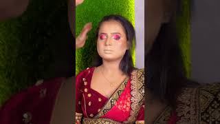 Bengali bridal eye makeup bengali bridalbengali bridal makeupbengali bridal look [upl. by Lihkin]