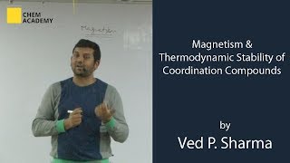 Coordination Chemistry by Ved SirMagnetism amp Thermodynamic stability of coordination compounds [upl. by Eannyl478]