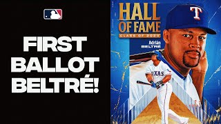 It’s official Adrián Beltré is a firstballot HALL OF FAMER Full career highlights [upl. by Madox]