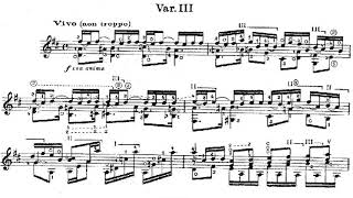 Alexandre Tansman Variations on a Scriabin Theme for guitar Score video [upl. by Mauricio]