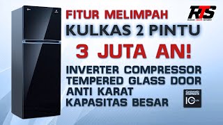 Review Kulkas  Lemari Es 2 Pintu Polytron Inverter PRW 25 V Belleza Fitur melimpah Cuma 3 Jutaan [upl. by Naro]