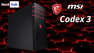 MSI Codex 3  recenzja komputera do gier z Core i5 7400 i GTX 1050Ti  MSI Gaming School [upl. by Katee]