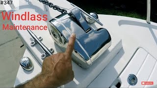 Lewmar PROFish 700 Windlass Maintenance Crooked PilotHouse boat [upl. by Ahseyn]