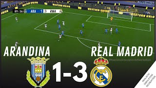 Arandina vs Real Madrid 13 HIGHLIGHTS • Simulación amp Recreación de Video Juego [upl. by Elianore]