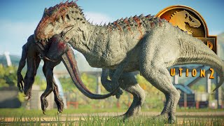 INDOMINUS REX SHOWCASE  New Indoraptor Kill All Skins amp Animations  Jurassic World Evolution 2 [upl. by Rayna422]