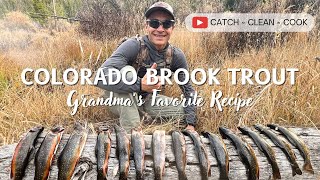 COLORADO BROOK TROUT  Catch Clean Cook [upl. by Cooley]