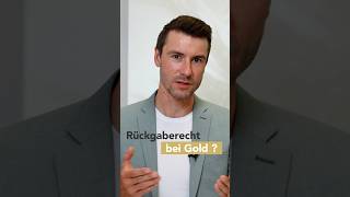 Rückgaberecht bei Gold  edelmetalle gold moroder scheideanstalt shorts [upl. by Sacram]