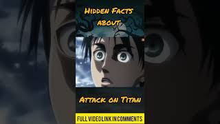 Attack on Titans Darkest Secrets attackontitanedit aot animeseries anime erenyeager eren [upl. by Eirena]