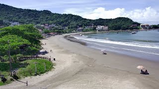 Passeio bairro Meia Praia até a praia de São Miguel em Penha SCDia Chuvoso logo cedo290224 [upl. by Einnod]