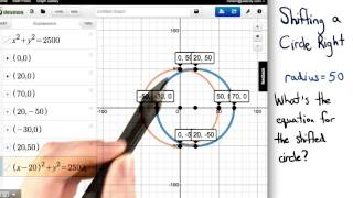 Shifting a Circle Right  Visualizing Algebra [upl. by Amik]