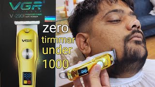 Best trimmer for men under 1000  Vgr zero  Vgr 290 trimmer [upl. by Letrice]