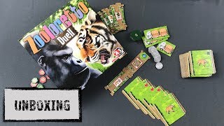 Unboxing  Zooloretto Duell Abacusspiele 2017 [upl. by Nwahsram977]