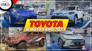 Toyota Pavilion  From HyCross to Hilux they had it all  Auto Expo 2023  PowerDrift [upl. by Barboza]