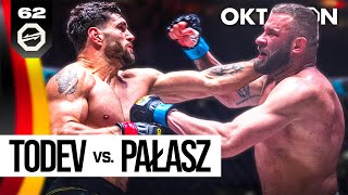 TODEV vs PALASZ  FREE FIGHT  OKTAGON 62 [upl. by Amihc530]