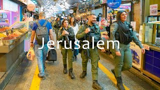 Jerusalem in The Evening A Walk from Mahane Yehuda Market to the Old City [upl. by Doty]